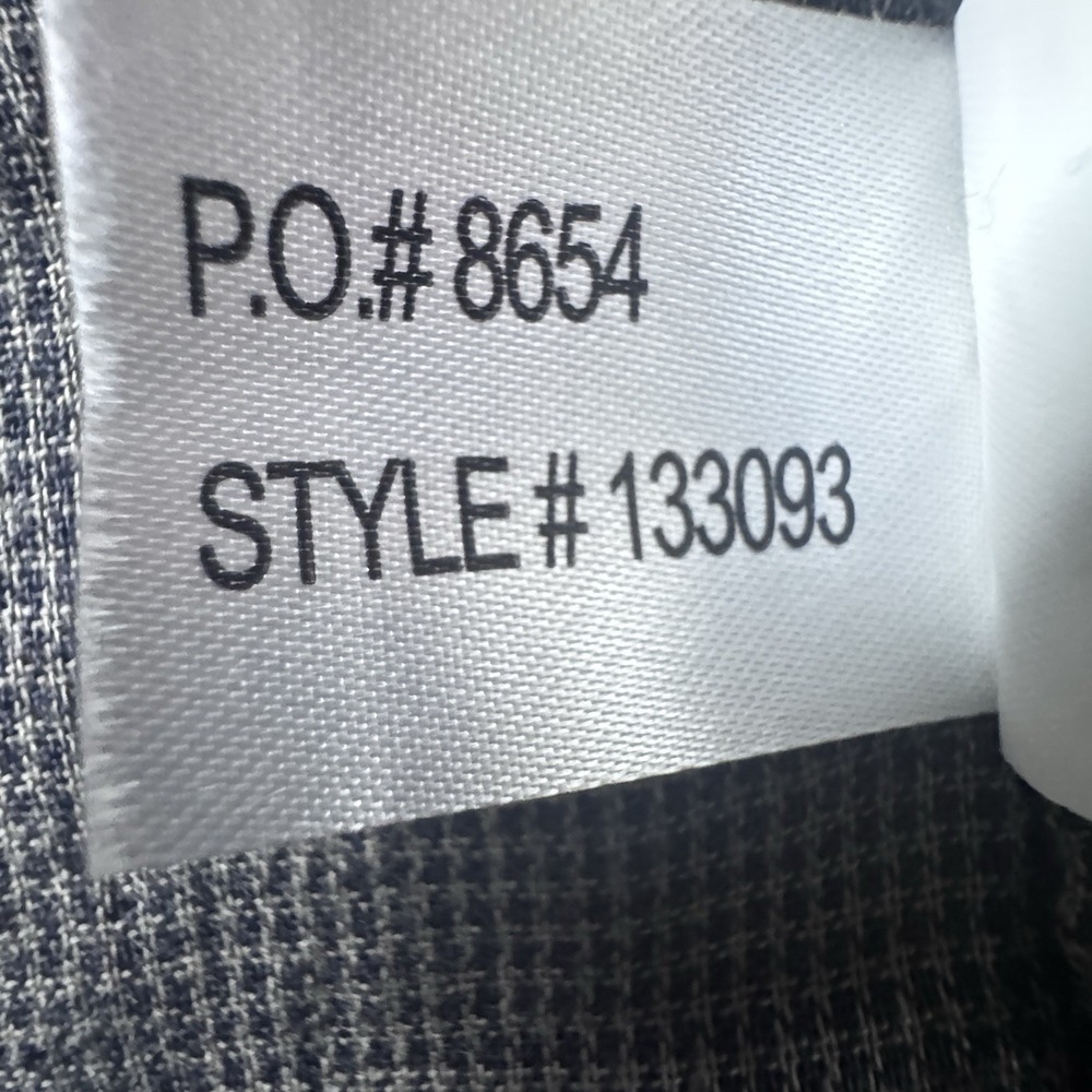 Carbon2Cobalt Flannel‎ Button Up Shirt Men's L Tall Navy Maroon Plaid Outdoors - Picture 7 of 7
